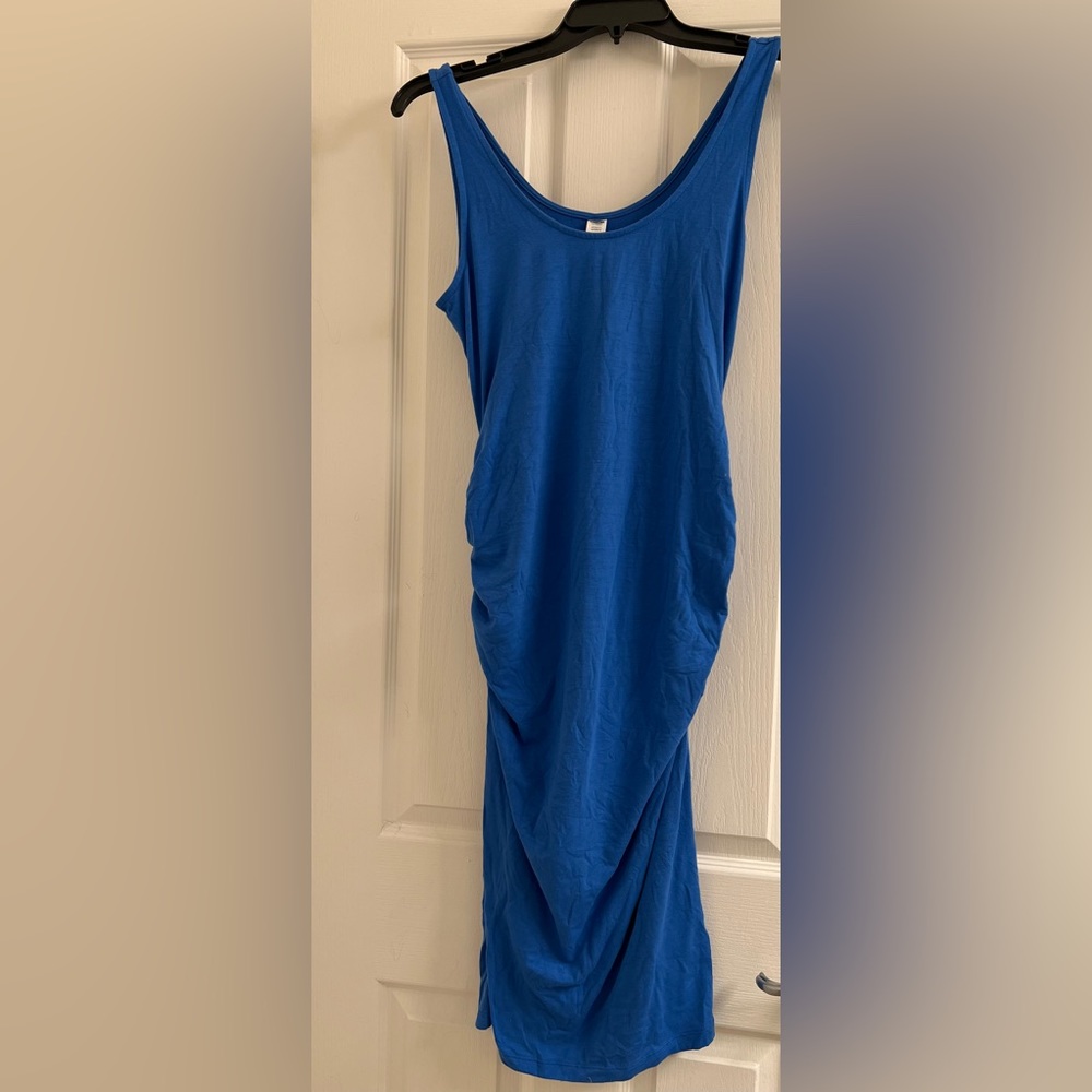 Blue Maternity Dress, Old Navy, Small